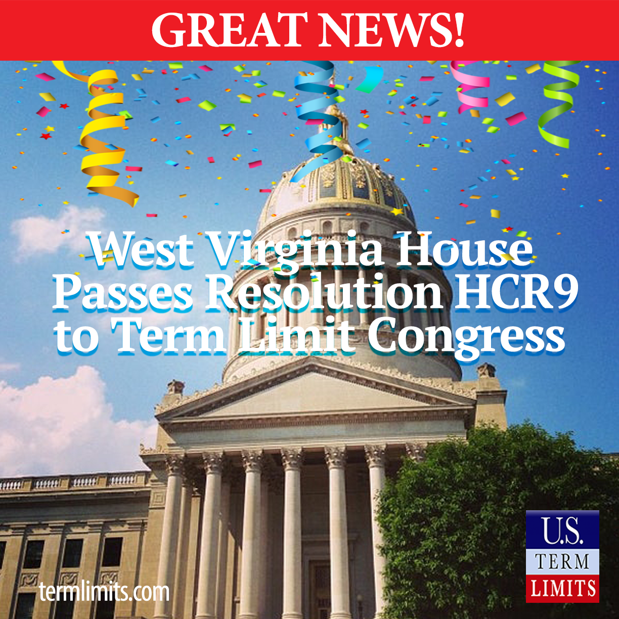 WV House Passes term limits on Congress resolution