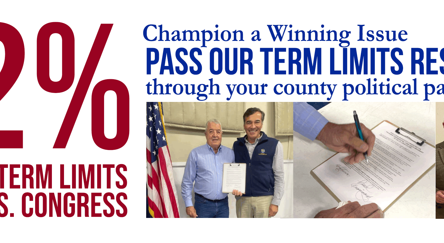 Pass the term limits resolution through your county party affiliate