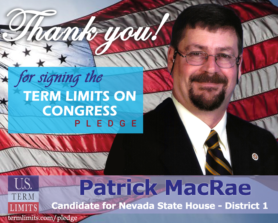 Patrick Macrae Pledges To Support Congressional Term Limits U S Term