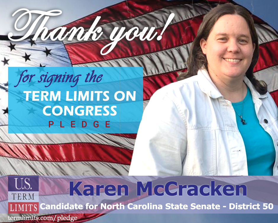 Karen Mccracken Pledges To Support Congressional Term Limits U S