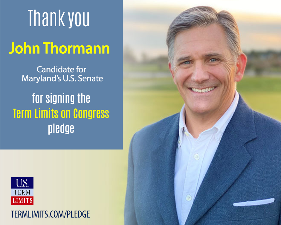 John Thormann Pledges to Support Term Limits on Congress - U.S. Term Limits