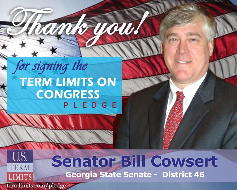 Sen. Bill Cowsert Pledges to Support Congressional Term Limits U.S