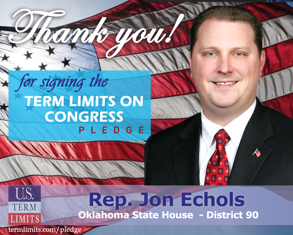 Rep Jon Echols Pledges To Support Congressional Term Limits Us Term Limits