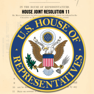 TEXT OF u.s. House joint resolution 11 proposing an amaendment to term limit Congress