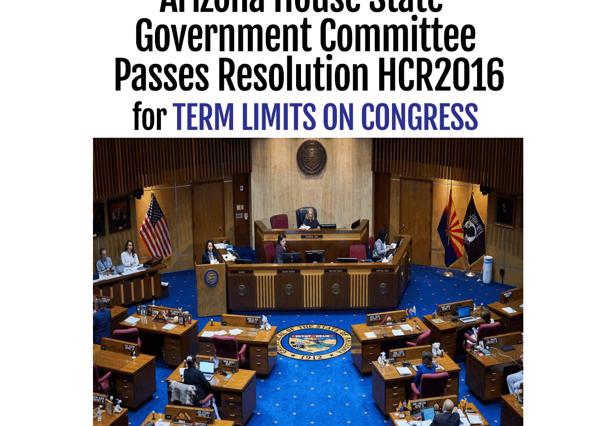 Arizona House State Government committee passes resolution to term limit Congress