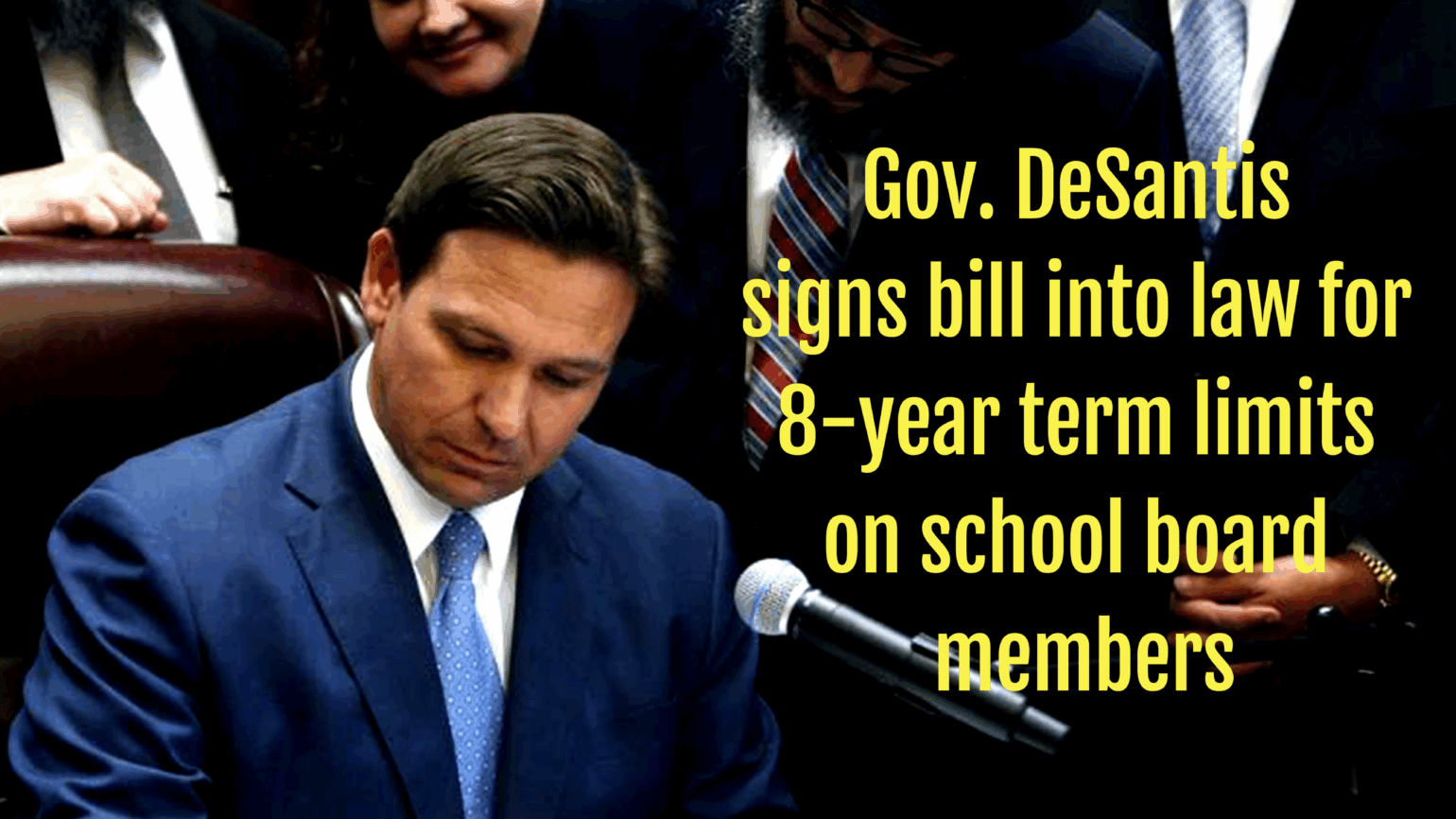 desantis signs term limits on school board bill