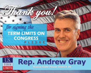 Andrew Gray signs term limits on Congress pledge