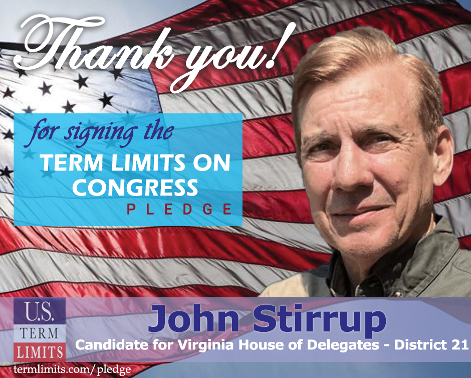 John Stirrup Pledges to Support Congressional Term Limits - U.S. Term ...