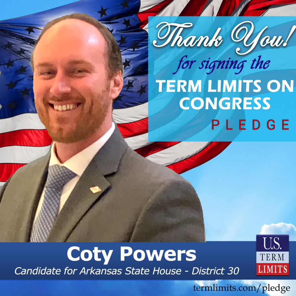 Coty Powers Pledges to Support Congressional Term Limits - U.S. Term Limits