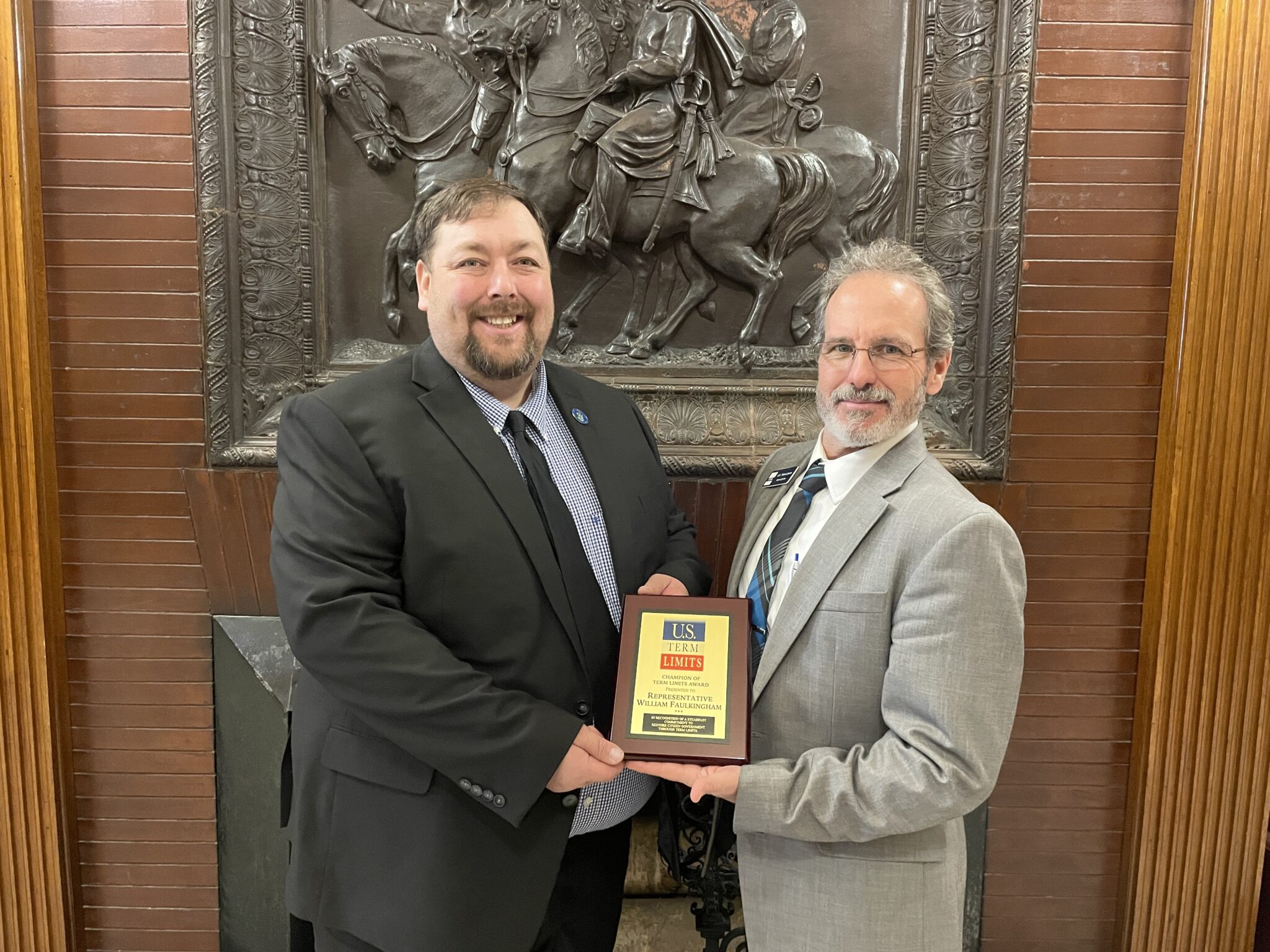 Rep. Billy Bob Faulkingham Receives Plaque for Signing U.S. Term Limits ...