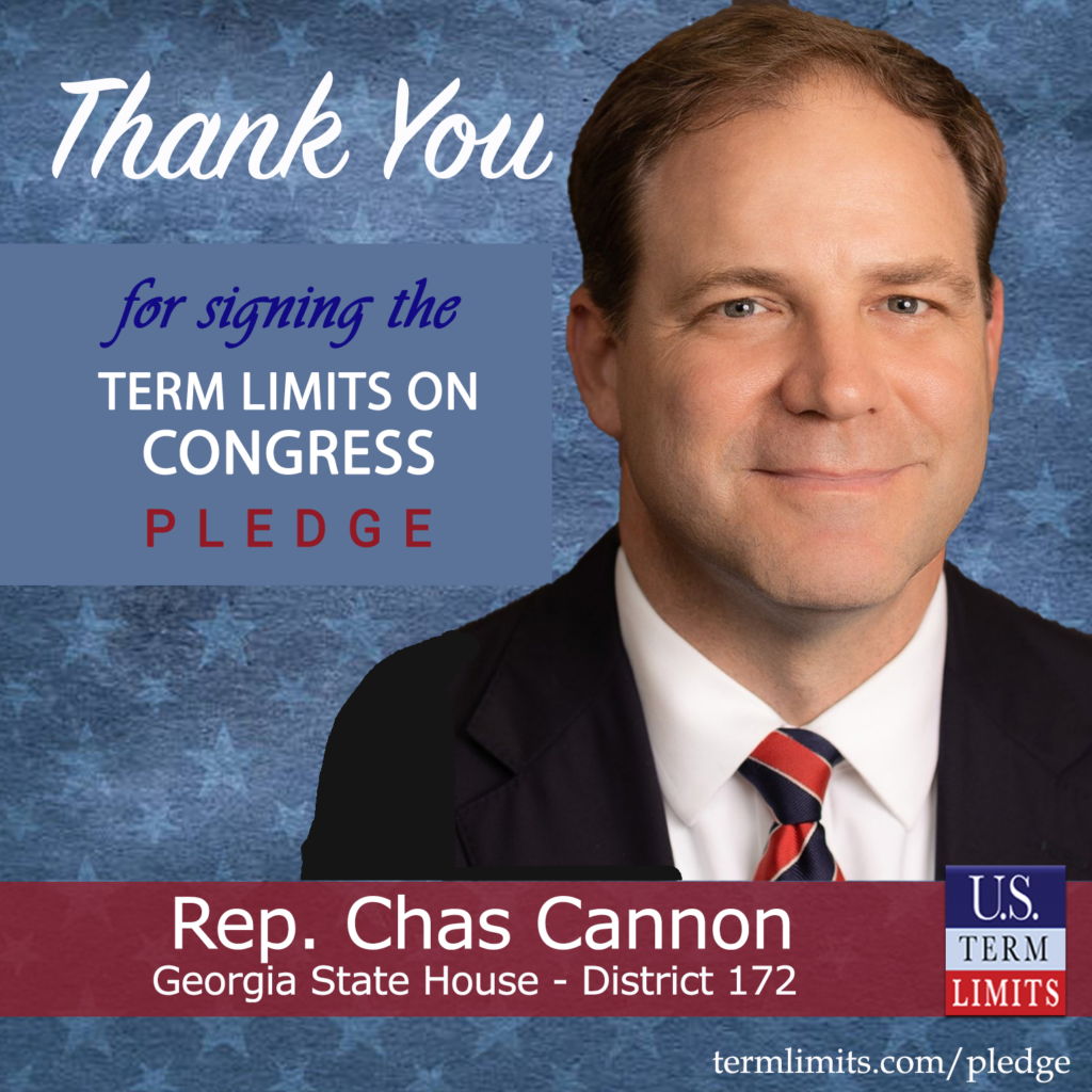 Rep Chas Cannon Pledges To Support Congressional Term Limits U S