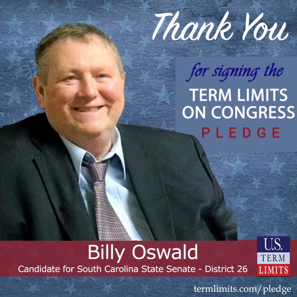 Billy Oswald Pledges to Support Congressional Term Limits - U.S. Term ...