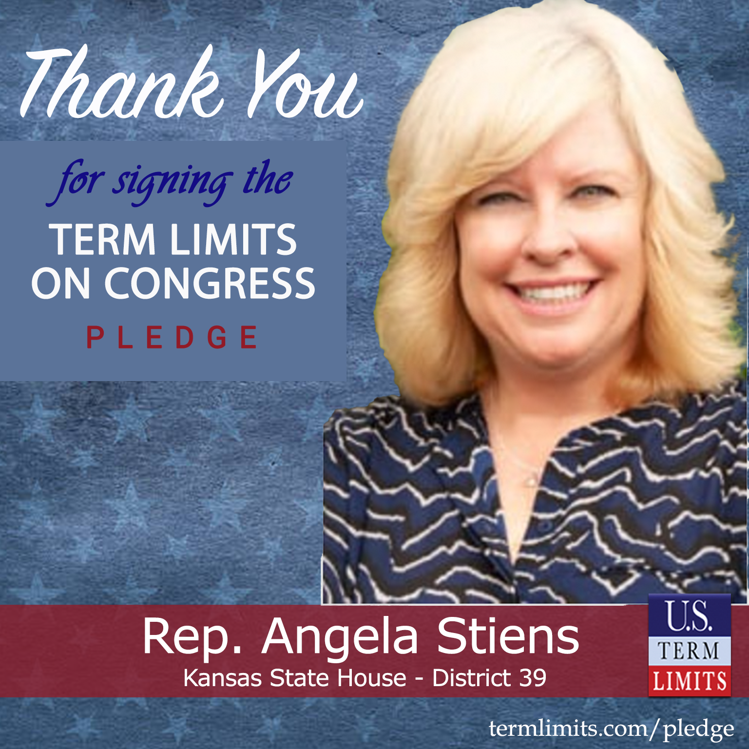 Rep Angela Stiens Pledges To Support Congressional Term Limits Us Term Limits 0644