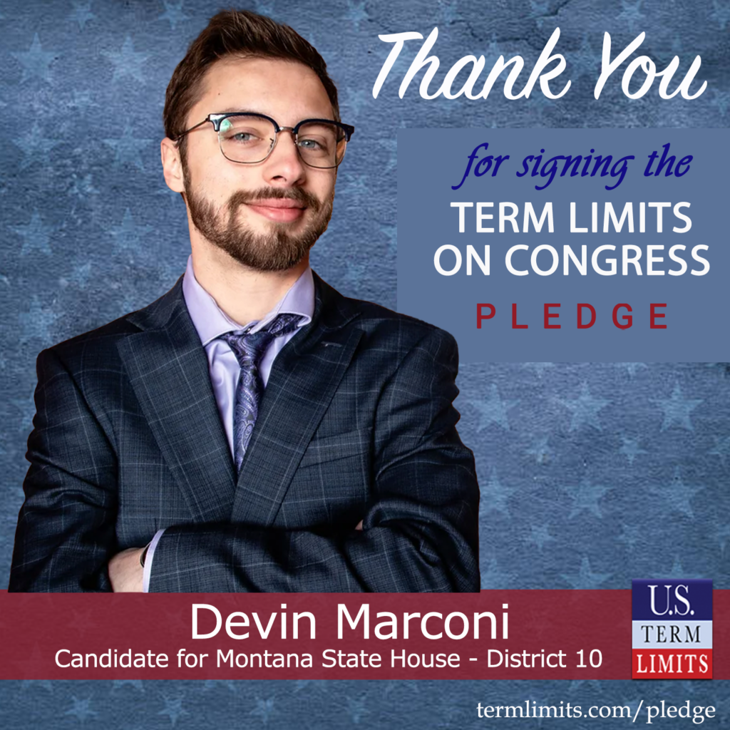 Devin Marconi promises to push for term limits in Congress