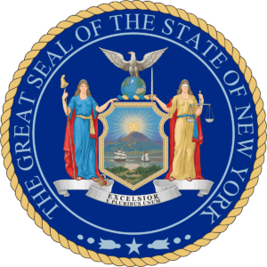 New York state seal.