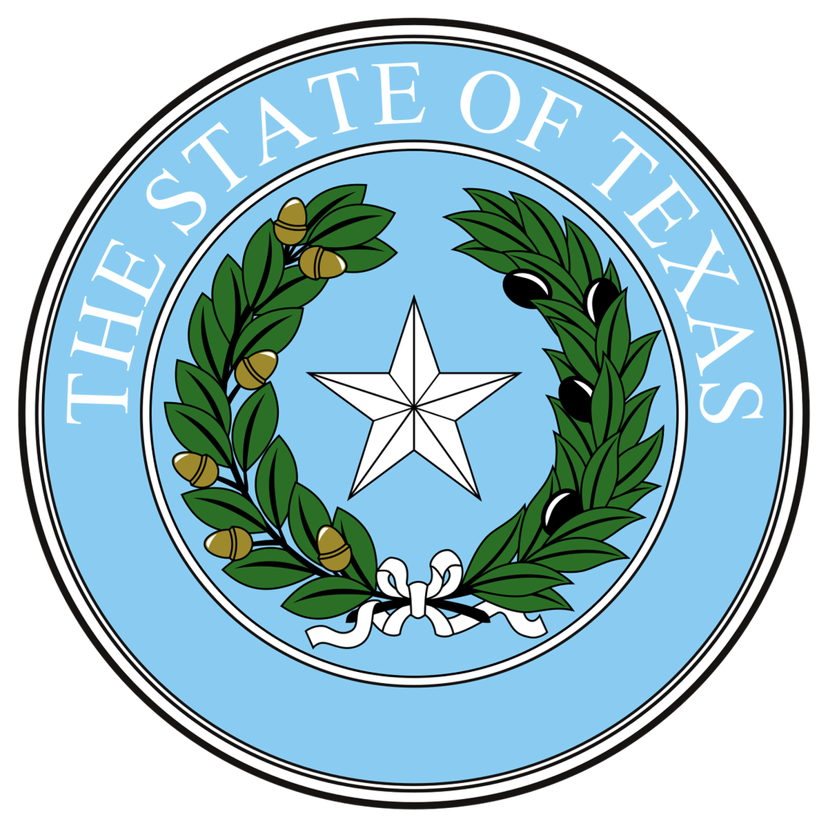 Texas state seal.