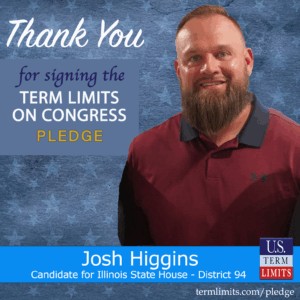 Joshua Higgins A5 pledge graphic