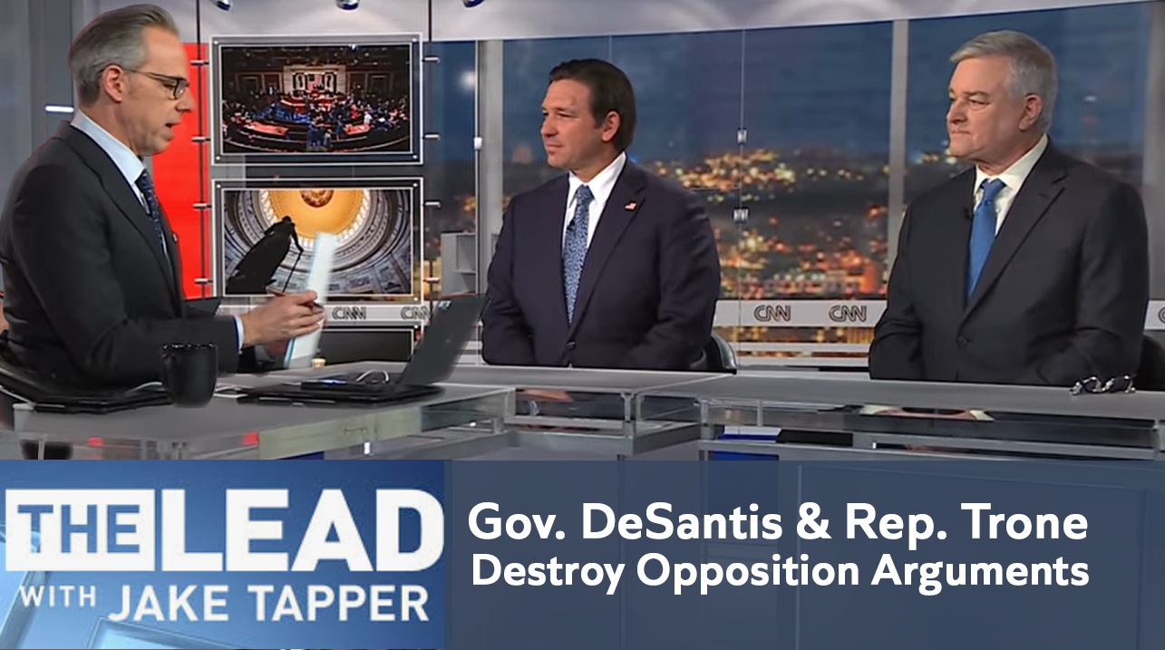 Gov Ron DeSantis and Rep David Trone on Jake Tapper (CNN) discussing term limits on Congress