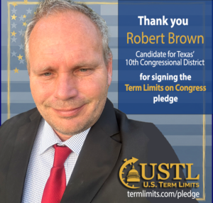 Robert Brown Texas signs term limits pledge