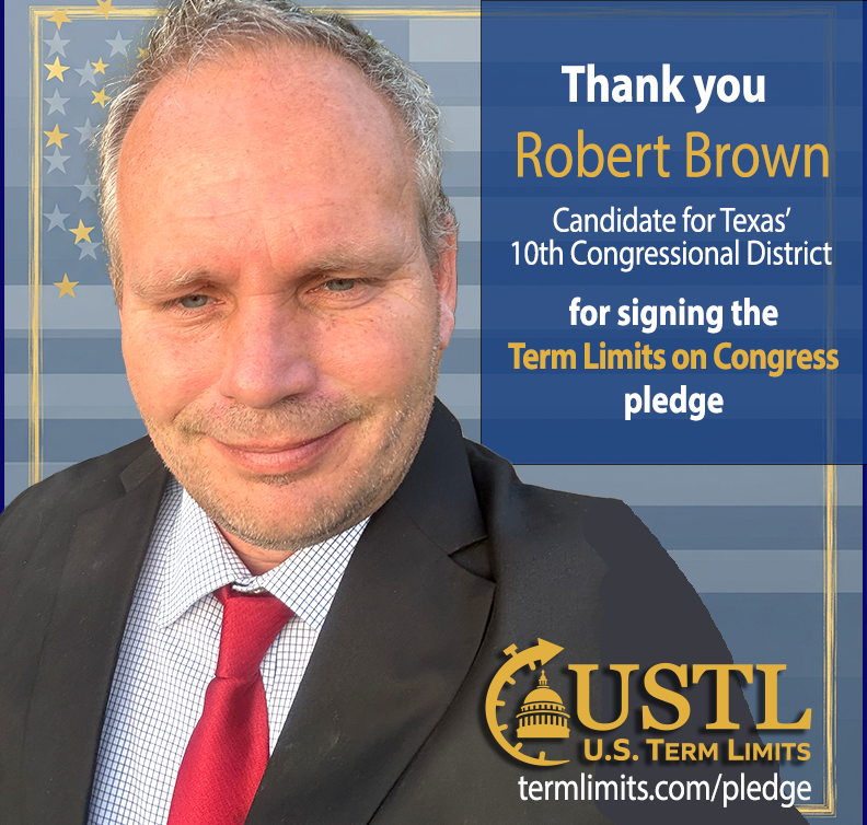 Robert Brown Texas signs term limits pledge