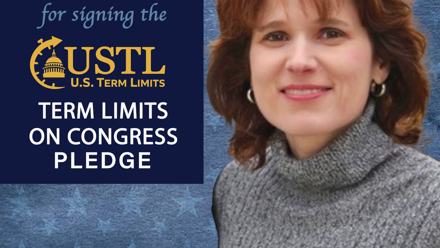 Vanessa Sheehan of New Hampshire signs the congressional term limits pledge