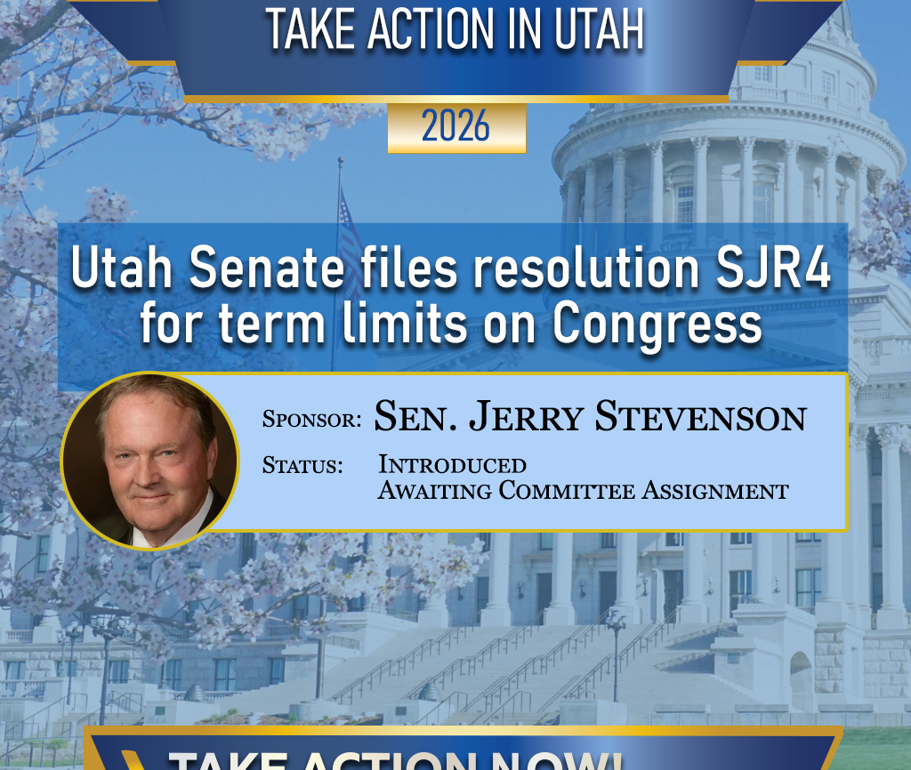 Sen. Stevenson files term limits on Congress resolution in Utah.