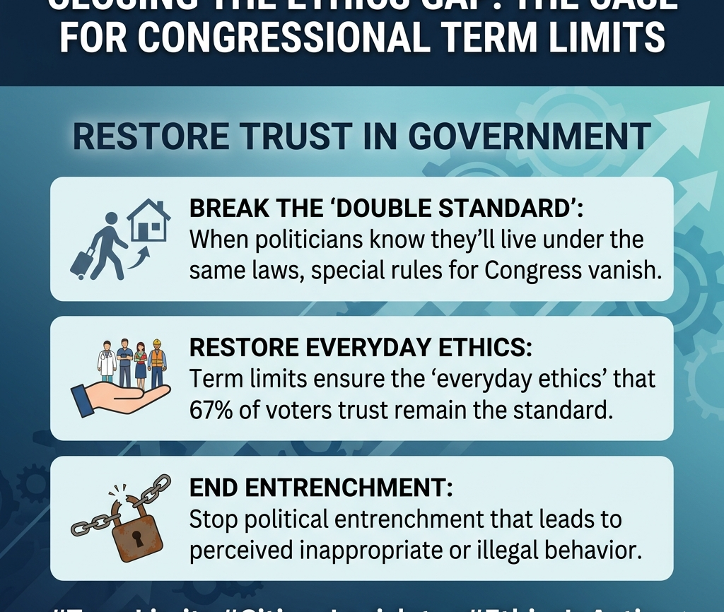 term limits helps with ethics and trust in the institution of Congress
