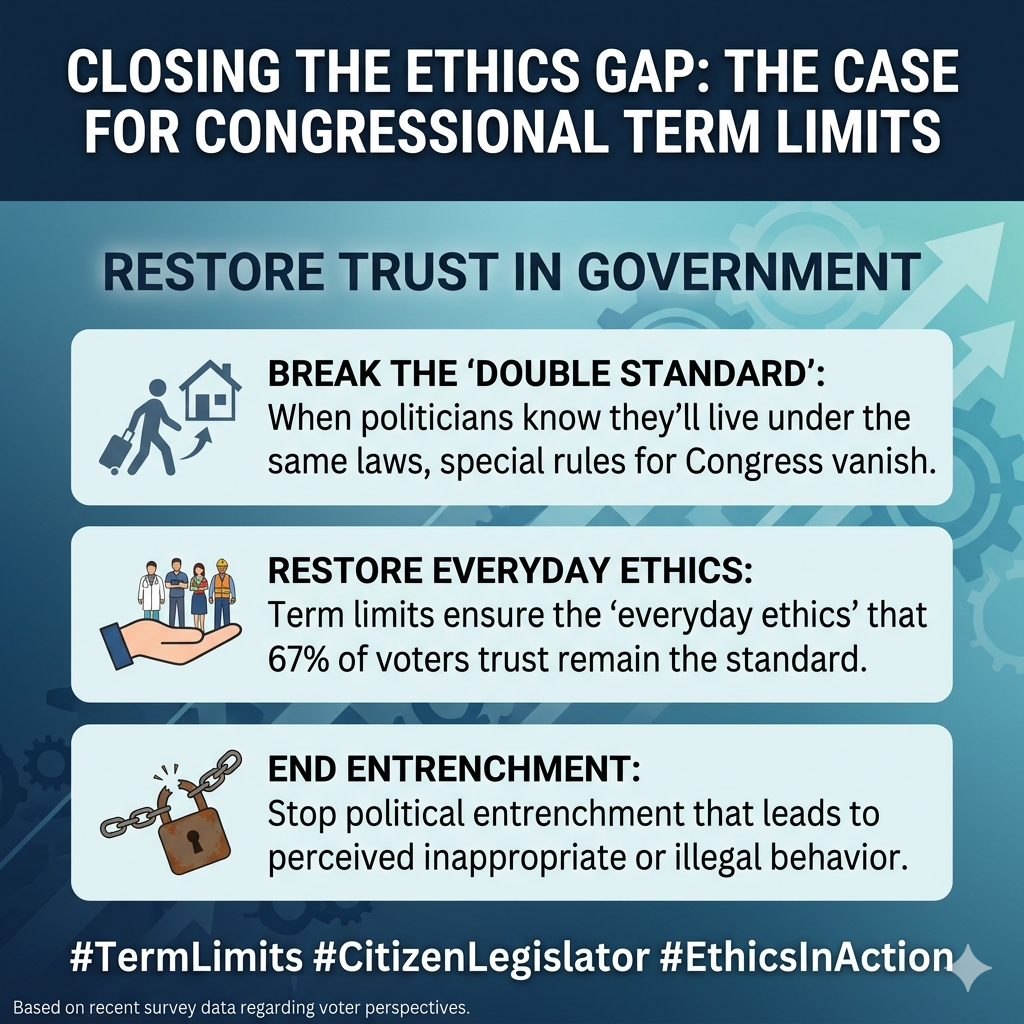 term limits helps with ethics and trust in the institution of Congress